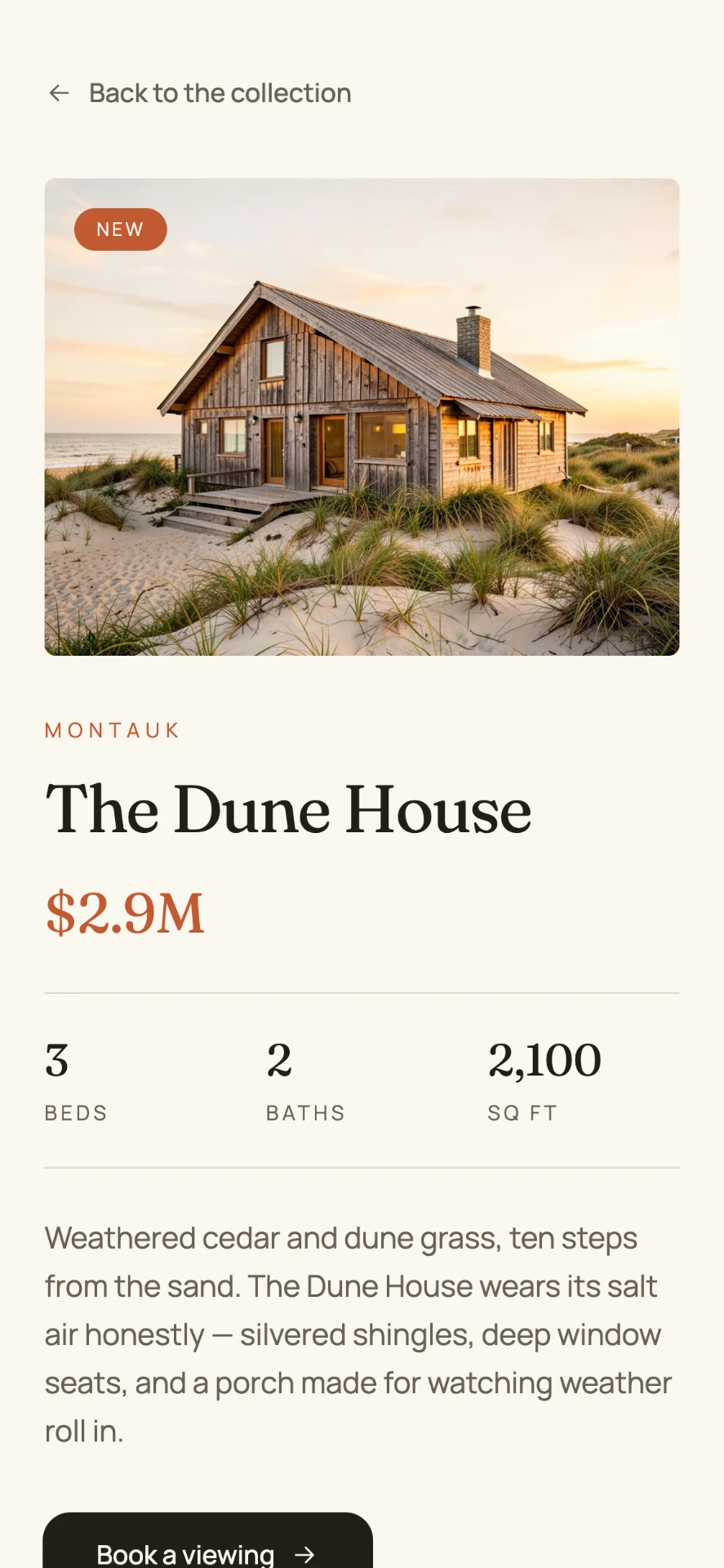 Maison mobile property detail page